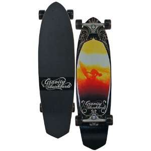  Gravity Diamond Tail Longboard Skateboard   Indian Sunset 