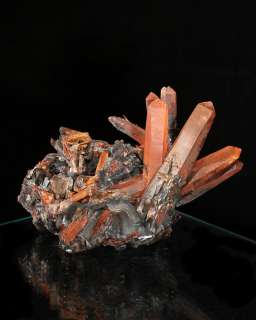 RED QUARTZ on Hematite+Channeling Crystals China  