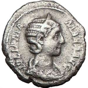   226AD Rare Ancient Silver Roman Coin VESTA HOME Goddess Palladium