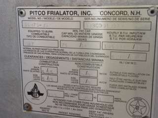Pitco Frialator Solstice Supreme 75 Lb. Natural Gas High Efficiency 
