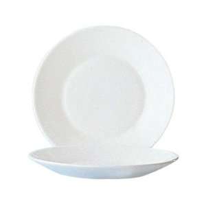  Fully Tempered Restaurant White Glass Plate   7 1/2 Dia 