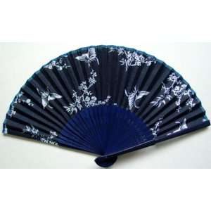  Chinese Art Beautiful Batik Bamboo Hand Fan Butterfly 