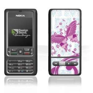  Design Skins for Nokia 3250   Pink Butterfly Design Folie 