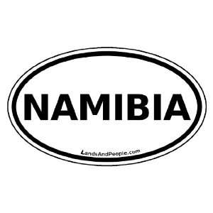  Namibia Africa State Car Bumper Sticker Decal Oval Black 