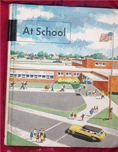Vintage At School 1950s Primer Book K 1st grade 96 pgs  