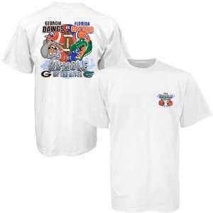  Florida vs. Georgia Rumble on the River White T shirt 