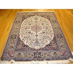  5x7 Hand Knotted Isfahan/Esfahan Persian Rug   73x50 