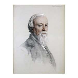 Anthony Frederick August Sandys   Portrait Of Robert Browning Giclee 