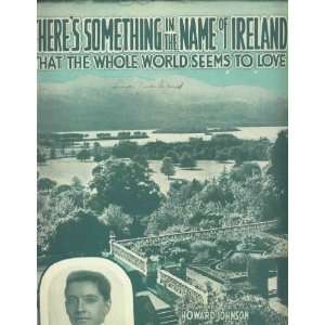 THERES SOMETHING in the NAME OF IRELAND w/Jimmy Flynn    sheet music