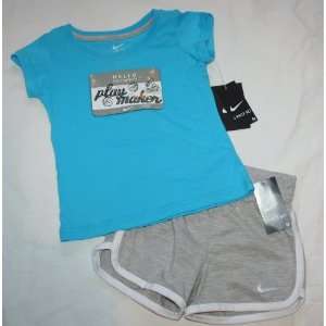   Hello My Name is Play Maker Size 3T, Aqua, Grey