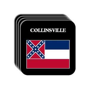 US State Flag   COLLINSVILLE, Mississippi (MS) Set of 4 Mini Mousepad 