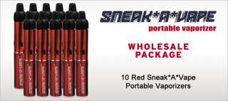 10 Red Portable Sneak A Vape Vaporizer WHOLESALE LOT  