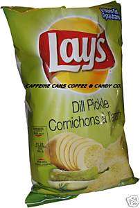 FRITO LAYS DILL PICKLE CHIPS 220g BAGS  