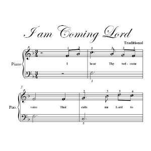  I Am Coming Lord Easy Piano Sheet Music Christian Books