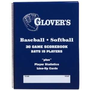  Glovers Scorebooks 9 to 15 Player Baseball/Softball Scorebook 