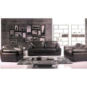    3pc Contemporary Modern Leather Sofa Set #AM 313 DC
