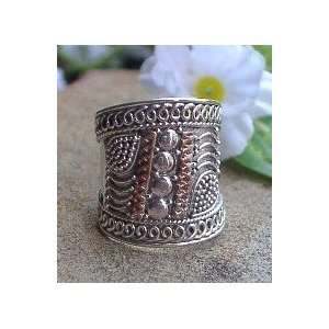   Sterling Silver Goddess Deity ARMOR RING size 5(Sizes 5,6,7) Jewelry