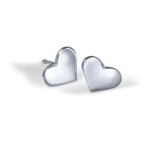   Alex Woo Little Vegas Sterling Silver Heart Stud Earrings Jewelry