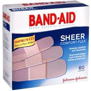  Special pack of 6 BAND AID SHEER ASSORTED 60 per pack 