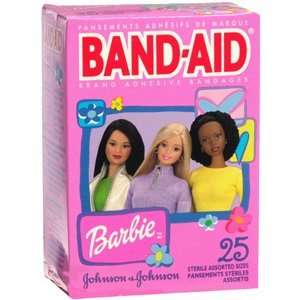  Special pack of 6 BAND AID BARBIE ASSORTED BANDAGES 25 per pack 