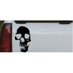 Skull Shadow Skulls Car Window Wall Laptop Decal Sticker    Black 4in 
