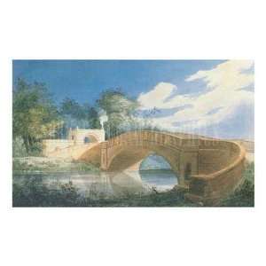  Bridge at Tyringham, Bucks by Soane. Size 14.00 X 11.00 