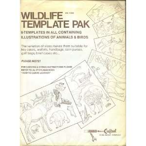 Wildlife Template Pak 6 Templates in All Containing Illustrations of 
