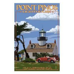  Point Pinos Lighthouse   Monterey, California Premium 