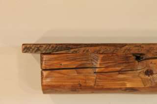 357 reclaimed vintage hand hewn Pine shelf, rustic, unique, old growth 
