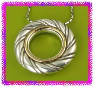 BRIGHTON Silver INNER CIRCLE LONG Necklace NWTag  