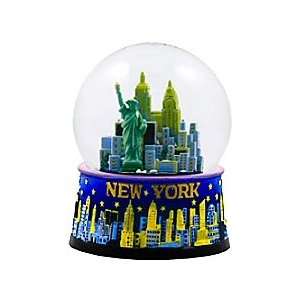   Blue Skyline, New York Snow Globes, New York Souvenirs