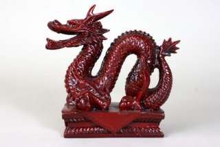 Vtg Chinese New Year Dragon Bookend Statue HEAVY Stone  
