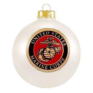  U.S. Marines Glass Ornament