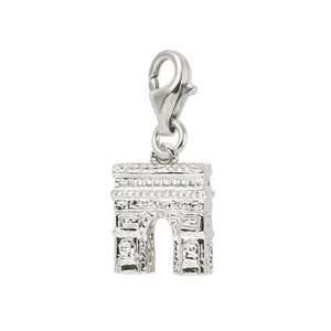 Rembrandt Charms LArc De Triomphe Charm with Lobster Clasp, Sterling 