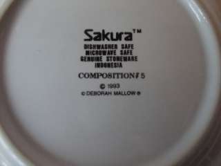 Sakura Stoneware Composition #5 Dinner Plate  