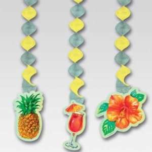Pineapple Punch 36 Inch Hanging Cutouts 3 Per Pack