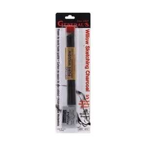  General Pencil Willow Charcoal 5 Sticks/Pkg With Kneaded 