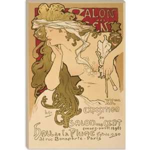  Salon des Cent 20th Exposition Vintage Poster by Alphonse 