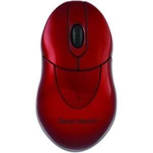 Gear Head Mouse. WIRELESS OPTICAL TRAVEL MOUSE USB CONNECTIVITY RED 