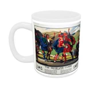  The Highland Games with bagpipe player   LMS   Mug 