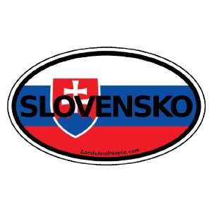  Slovakia Slovensko in Slovak and Slovakian Flag Car Bumper 