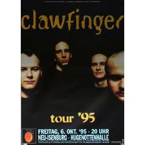  Clawfinger   Tour 1995   CONCERT   POSTER from GERMANY 