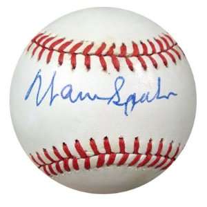 Warren Spahn Signed Ball   NL PSA DNA #I32834   Autographed Baseballs
