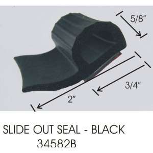  RV Slide Out Seal 3/4x5/8x2 in Black   10 foot roll 