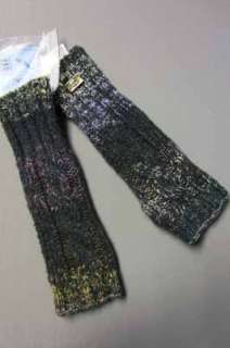   Chanel Marron Mauve Melange Chunky Knit Arm S Fingerless Gloves  