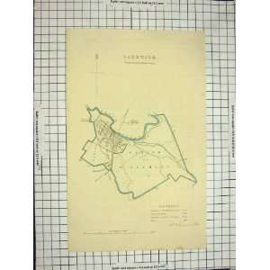   ANTIQUE MAP c1790 c1900 SANDWICH ENGLAND ST. CLEMENT