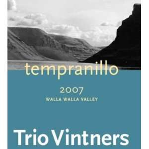  2007 Trio Vintners Walla Walla Tempranillo 750ml 