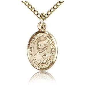  Gold Filled 1/2in St Ignatius Charm & 18in Chain Jewelry
