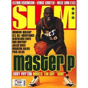    Gary Payton Signed June 98 Slam Magazine Psa/dna