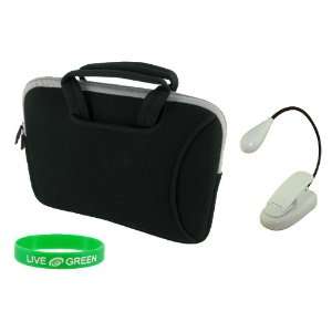   Case with Clip on Reading Lights   Black  Players & Accessories